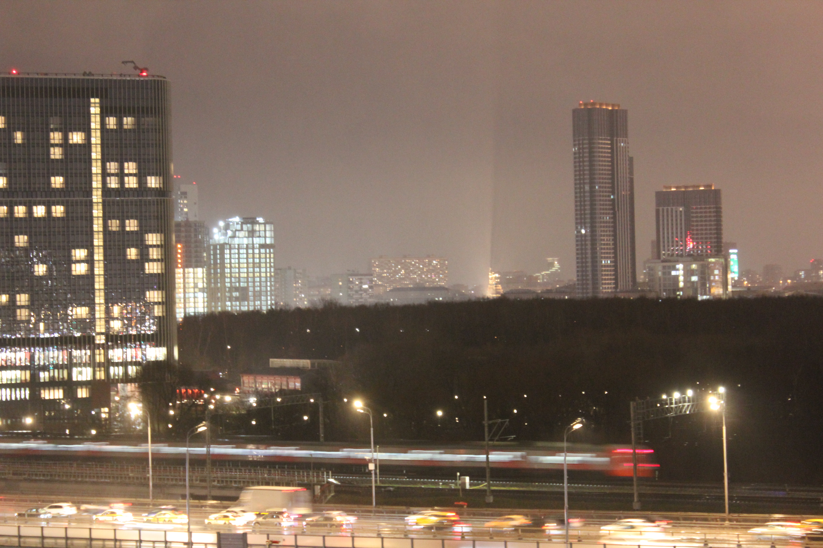 northern moscow at night